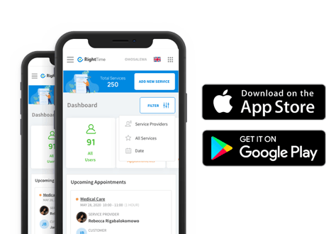 righttime mobile appointment booking android ios